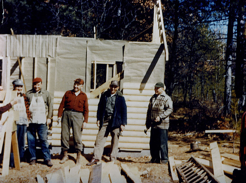 Building a cabin in 1953
